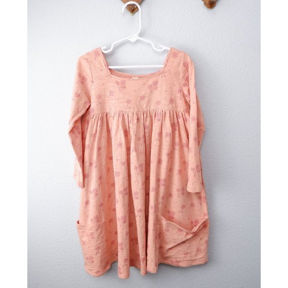 Vignette Rylie Long Sleeve Rose Dandelion Girls Dress, 7y - Picture 7 of 15